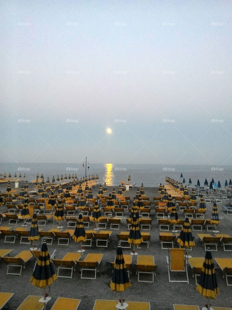 summer moon sea sand vacation