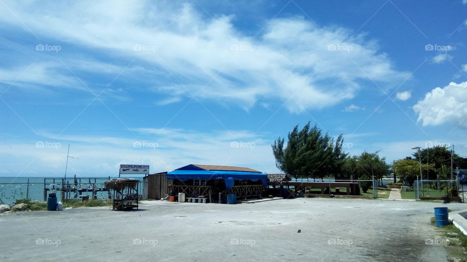 Park in Black River, St. Elizabeth, Jamaica. W.I.