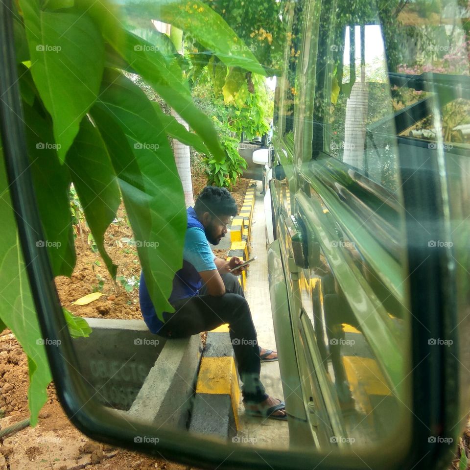 man with mobile in hand