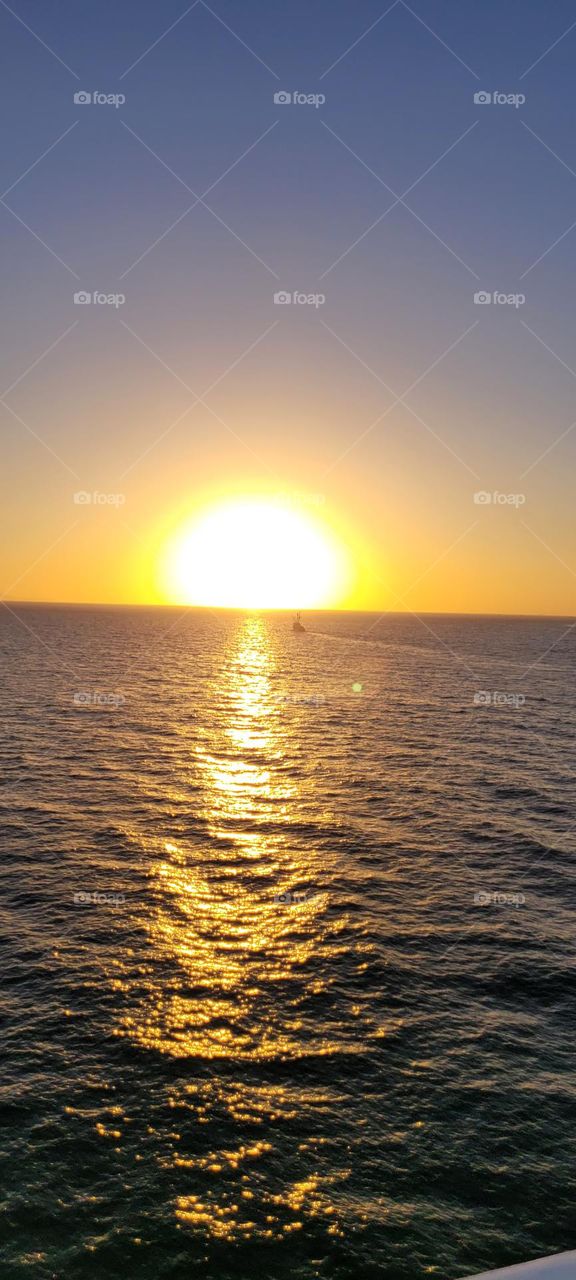 Sunset At Sea
