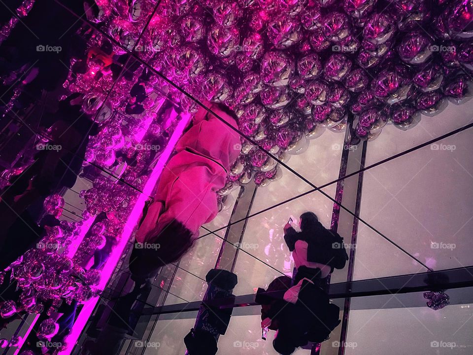 Immersive art exhibit above New York 