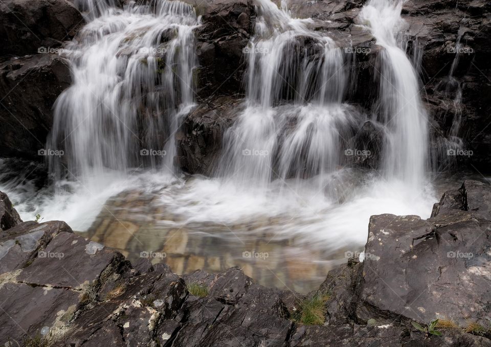 Glencoe waterfalls highlands Scotland 