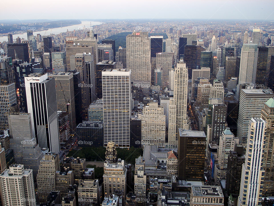 Financial District from the Empire State building