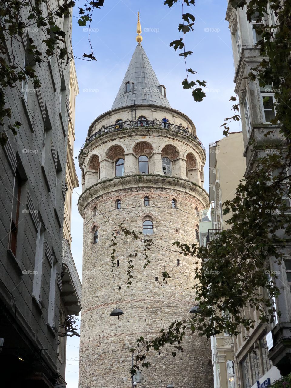 Galata Tower view, symbol of Istanbul, Turkey