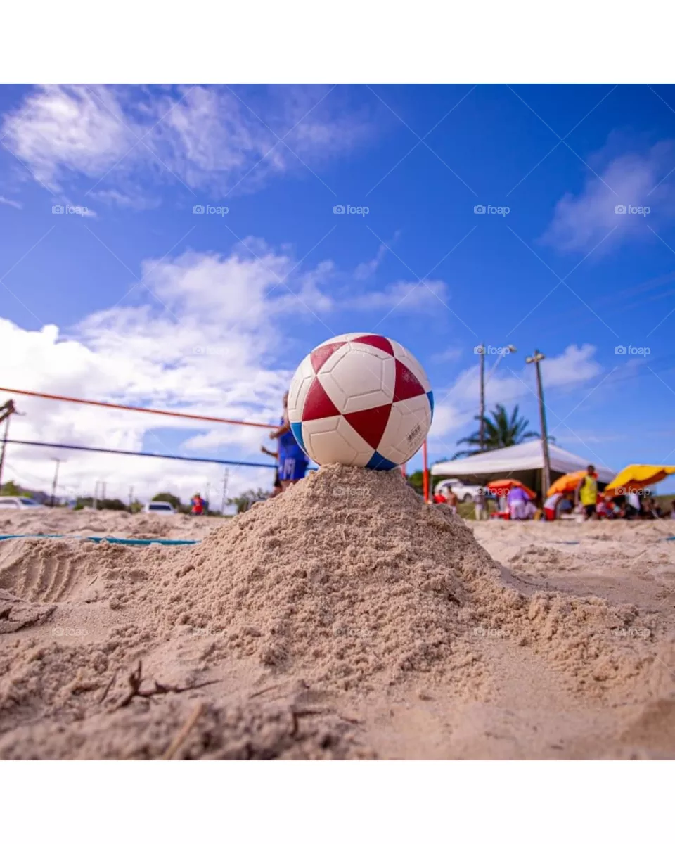 Footvolley or footvolley is a type of sand sport practiced on courts set up on the fringes.  The sport originated on the beaches of Rio de Janeiro around 1960 and, over time, grew within Brazil, as well as in Europe, Asia and the United States.