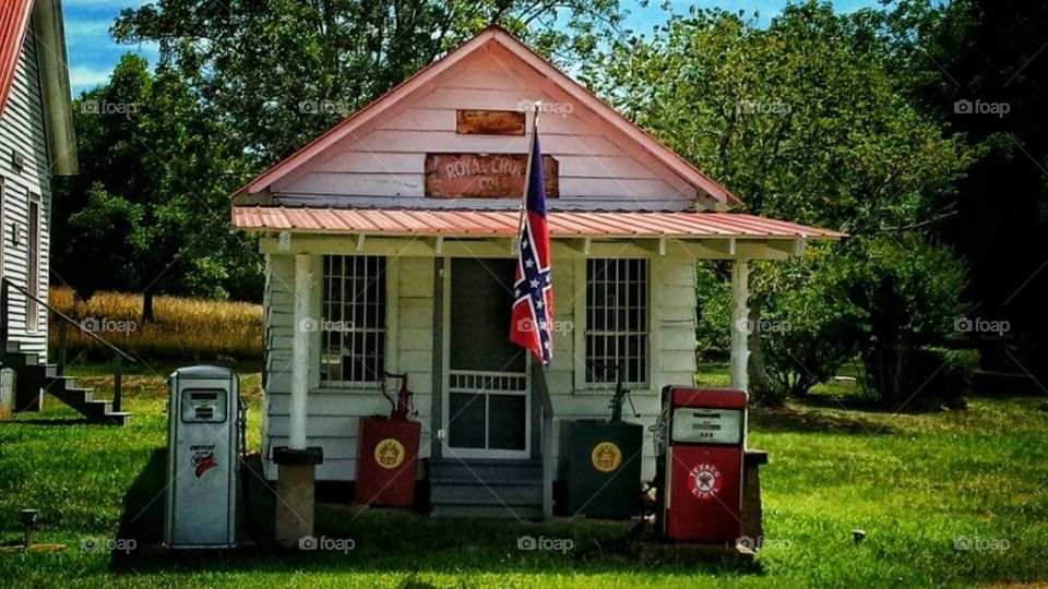 Restored gas station