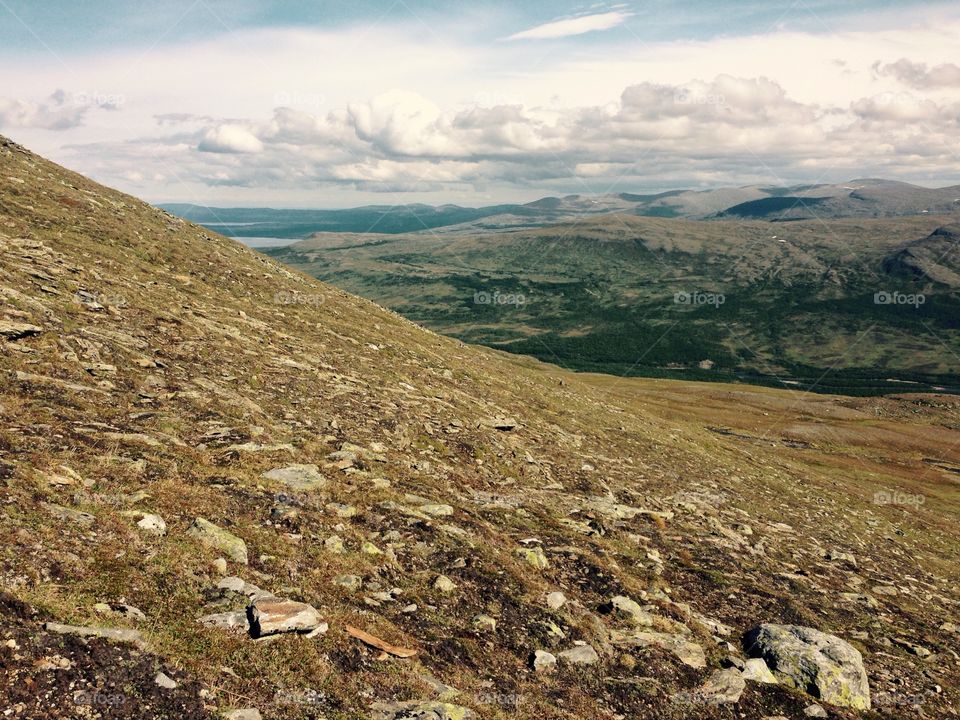 Getryggen. Hiking Mt Getryggen, Jämtland, Sweden