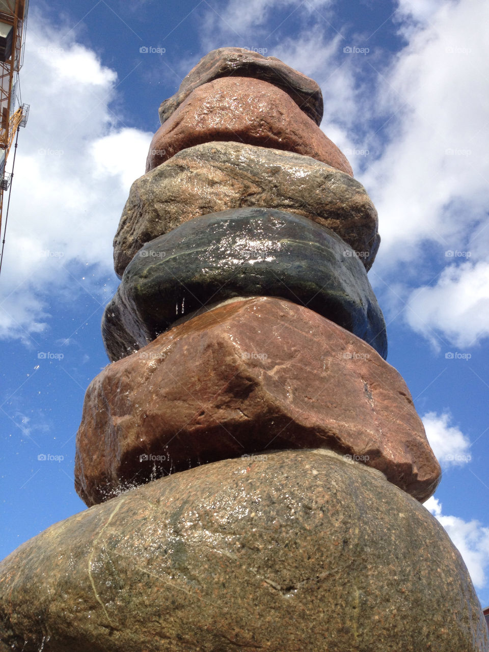 sweden water stones fountain by nesty