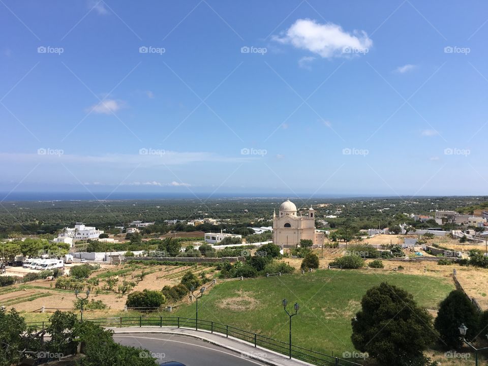 View from Ostuni, Salento, Puglia,Italy