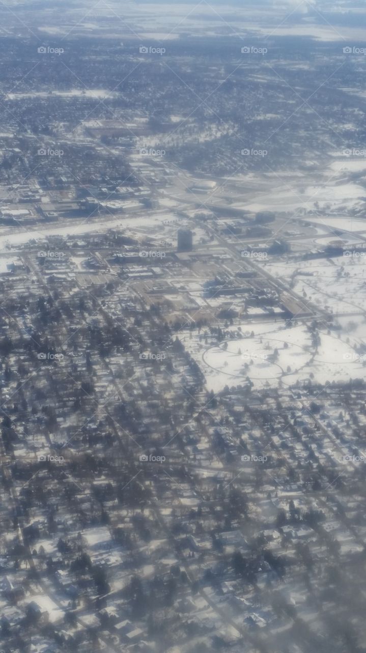 Above the clouds. Midwest. USA 
