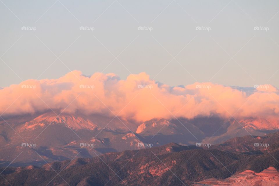 Sunset on the Rockies