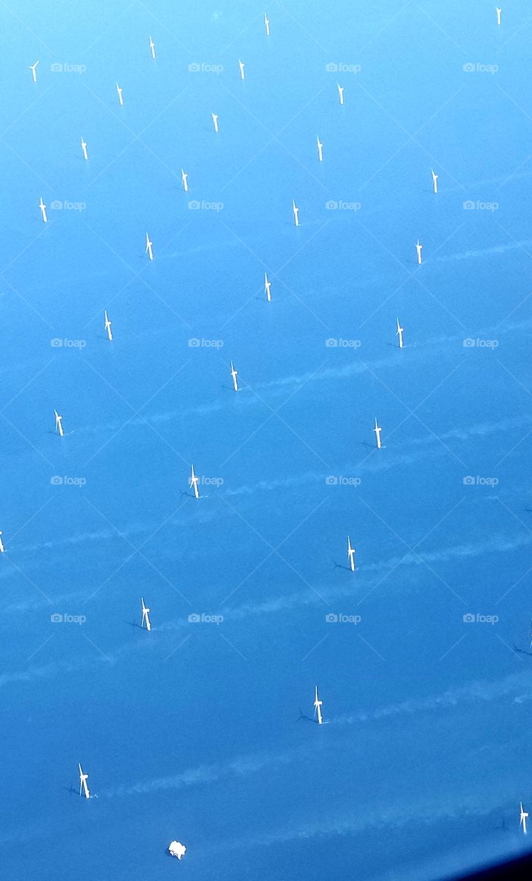 Windmills in the ocean