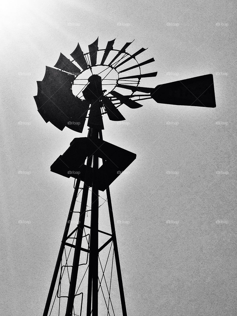 Windmill on a farm