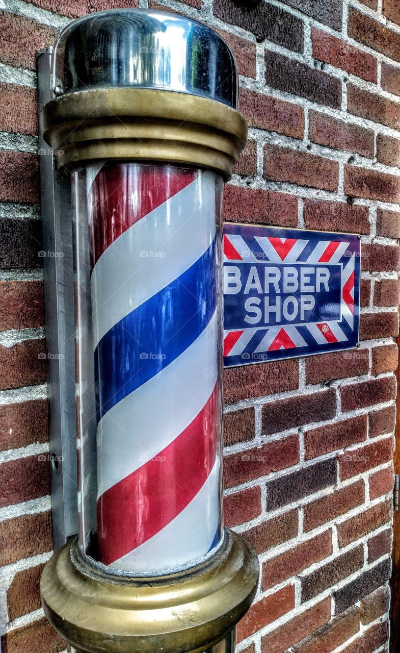 Barber shop sign