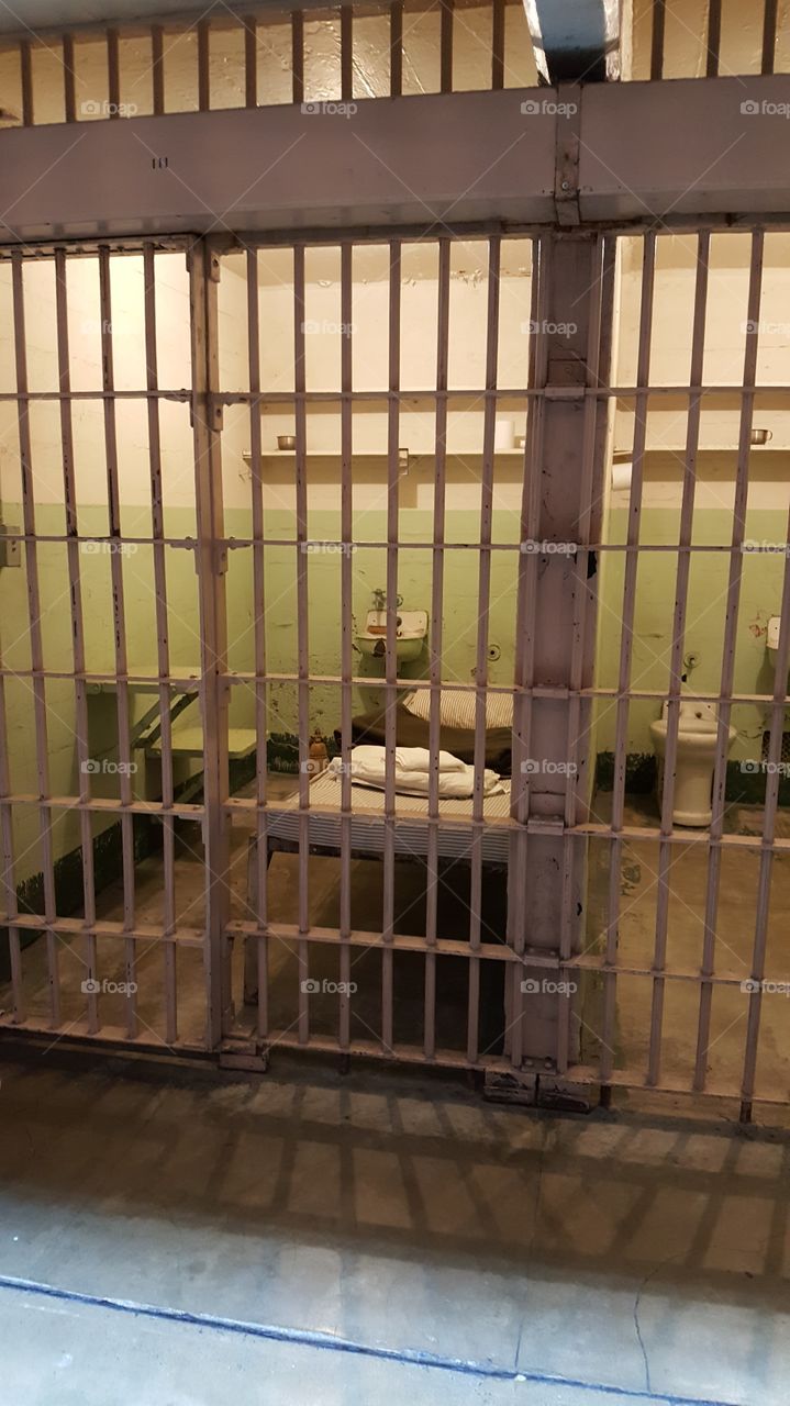 Alcatraz Jail cell, antique, ancient, island, captivity, prison, San Francisco, California