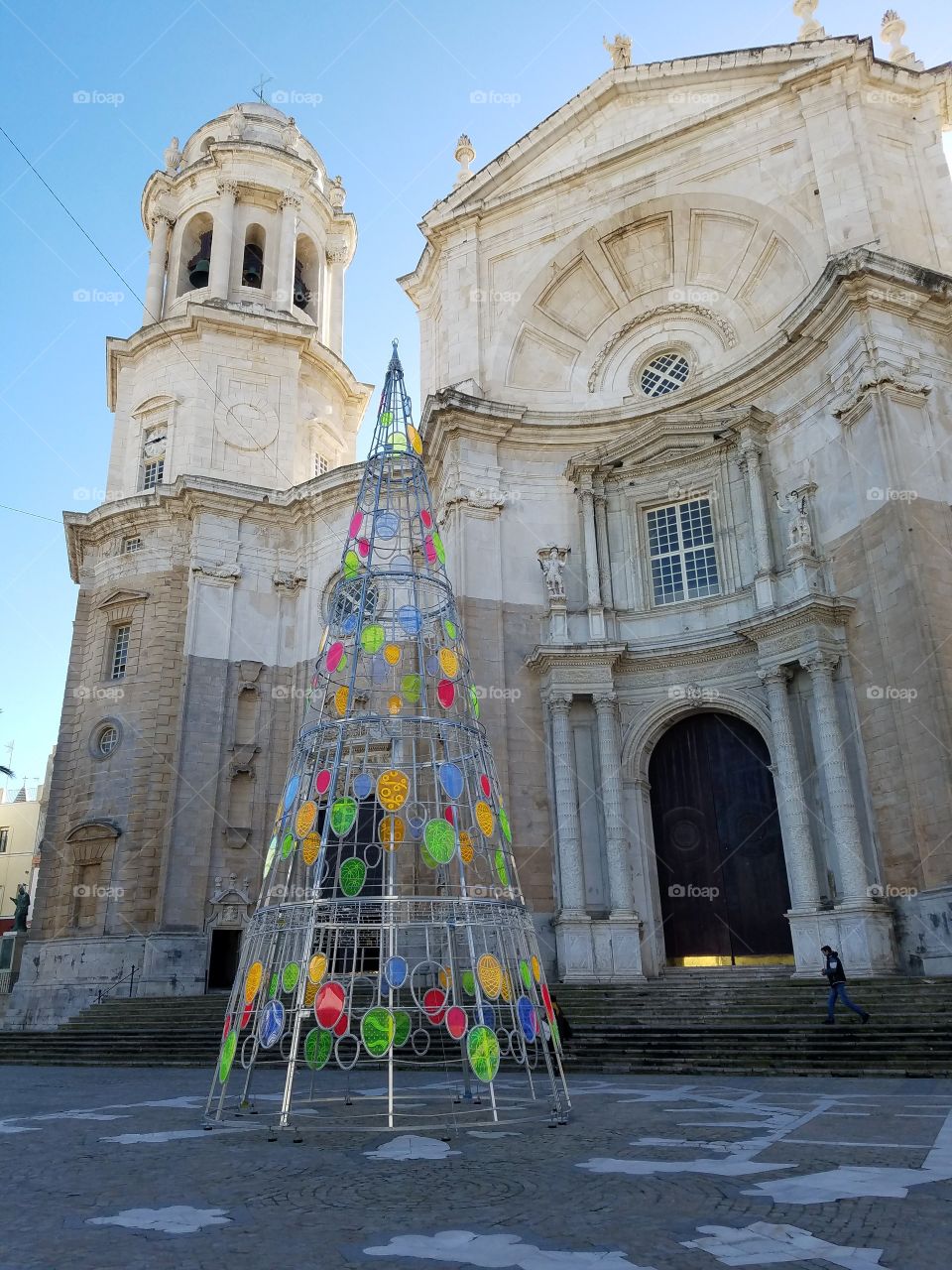Cathedral of Cadiz at Christmas time; Cadiz,  Spain