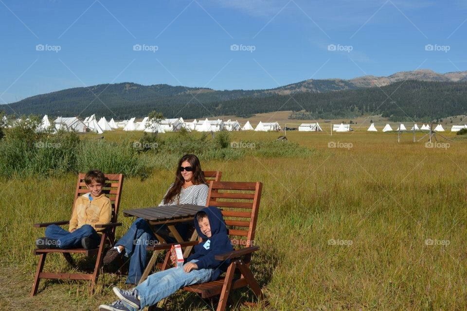 Yellowstone under canvas