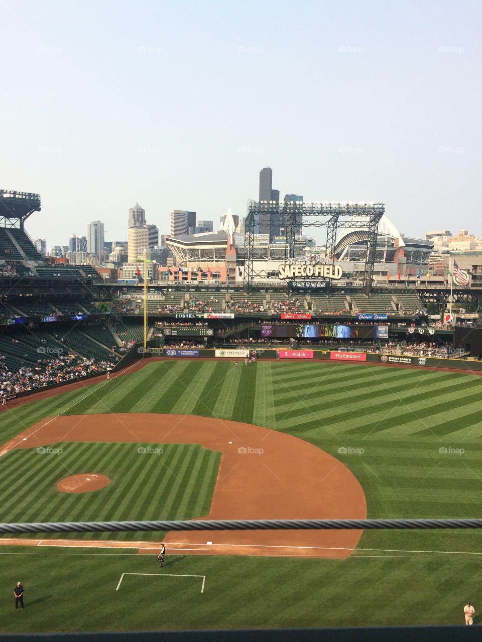 Baseball game in Seattle at Safeco Field 