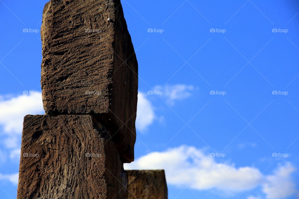 ancient stones in the sun