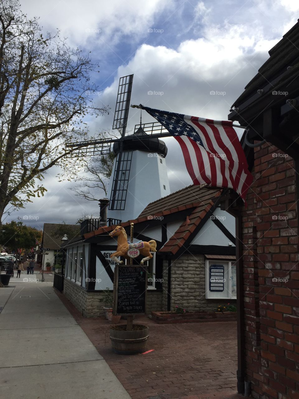 California, CA, Solvang, Danish-Style architecture in California, Wind Miller, Central Coast California, Danish Influenced, Preservation of Heritage, Cultural, Cabin inspired   