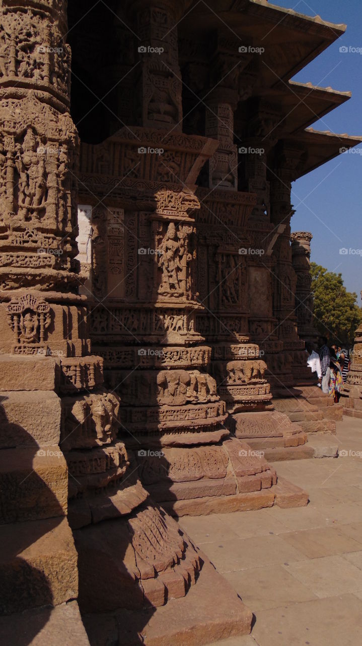 Sun temple outer structure gujarat india