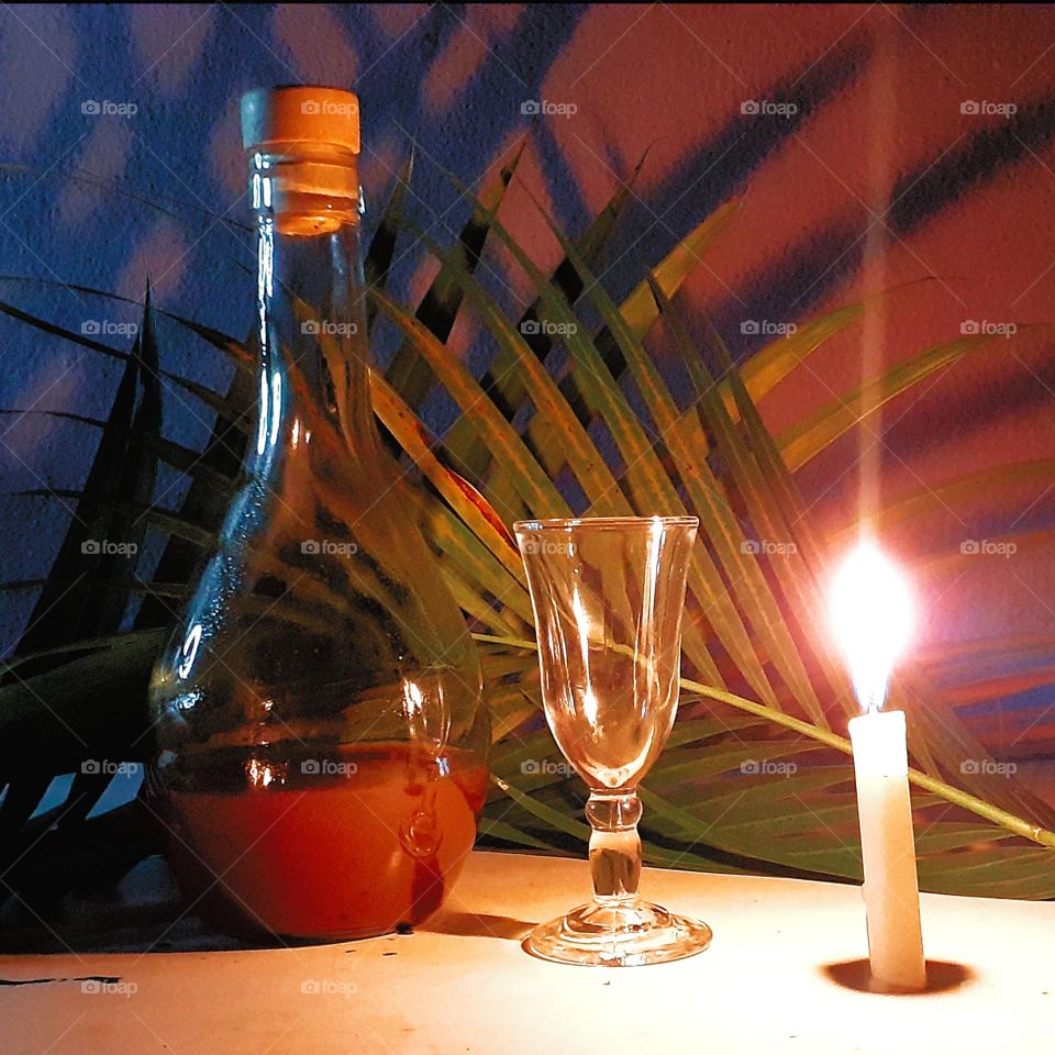 Licor a luz de vela