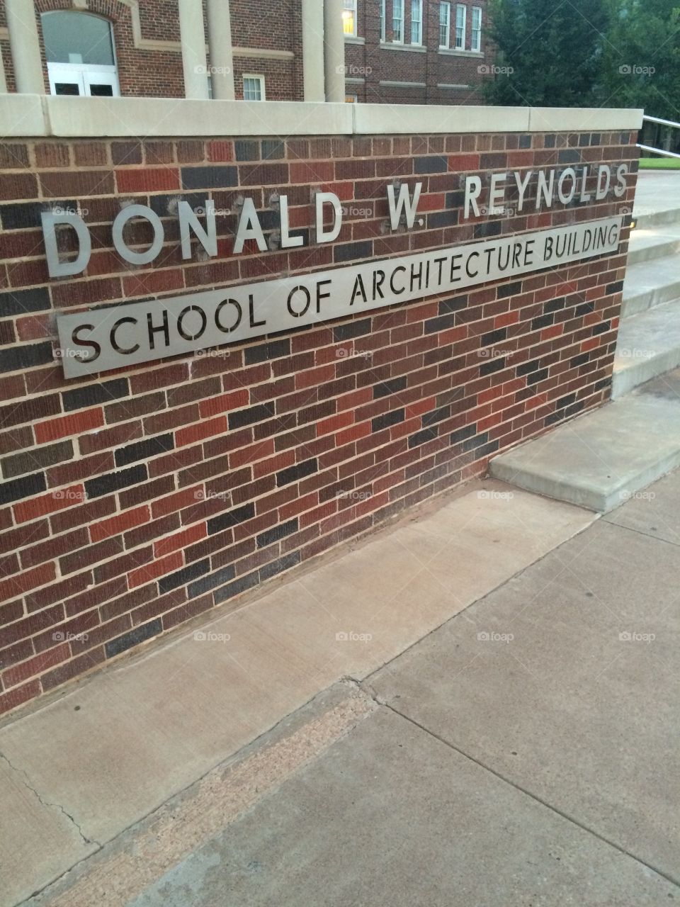 Oklahoma State school of architecture sign 