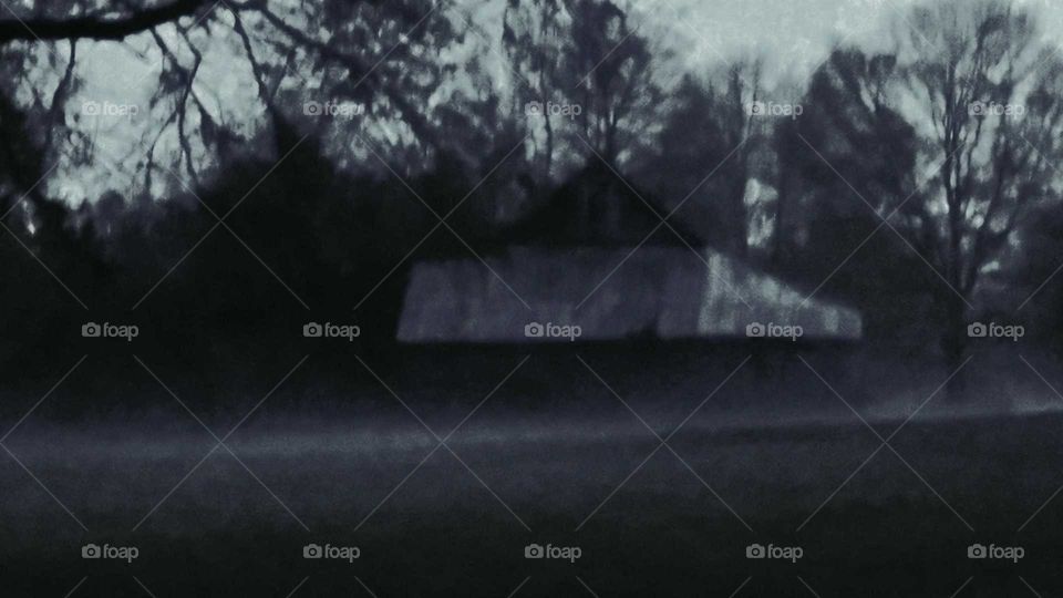spooky barn