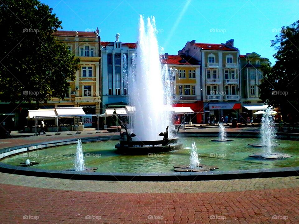 Beautiful fountain in the old city