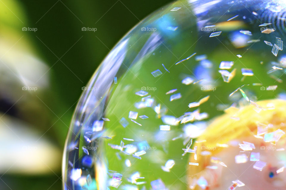 Close-up of snow globe