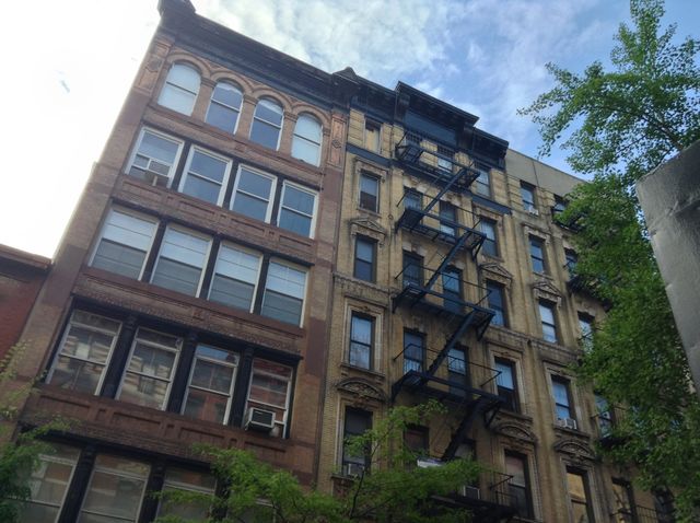 Building exterior in NYC. Old building exterior in Manhattan, NYC