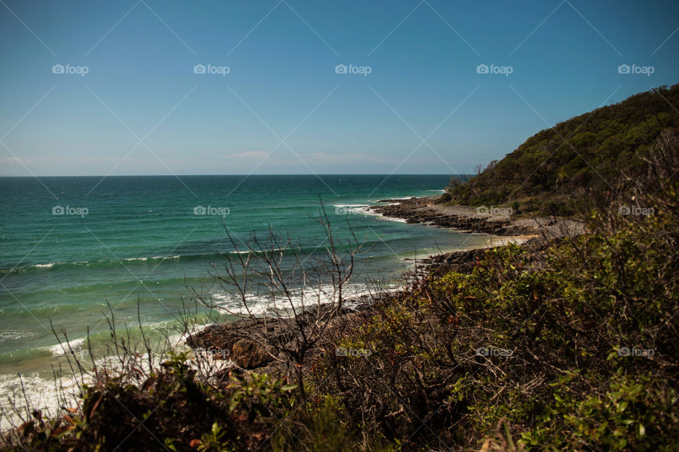 Beach view at Noosa Heads - Sunshine Coast - Australia 