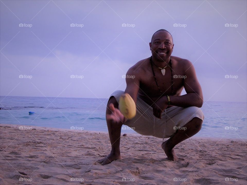 Jamaican Beach coconut