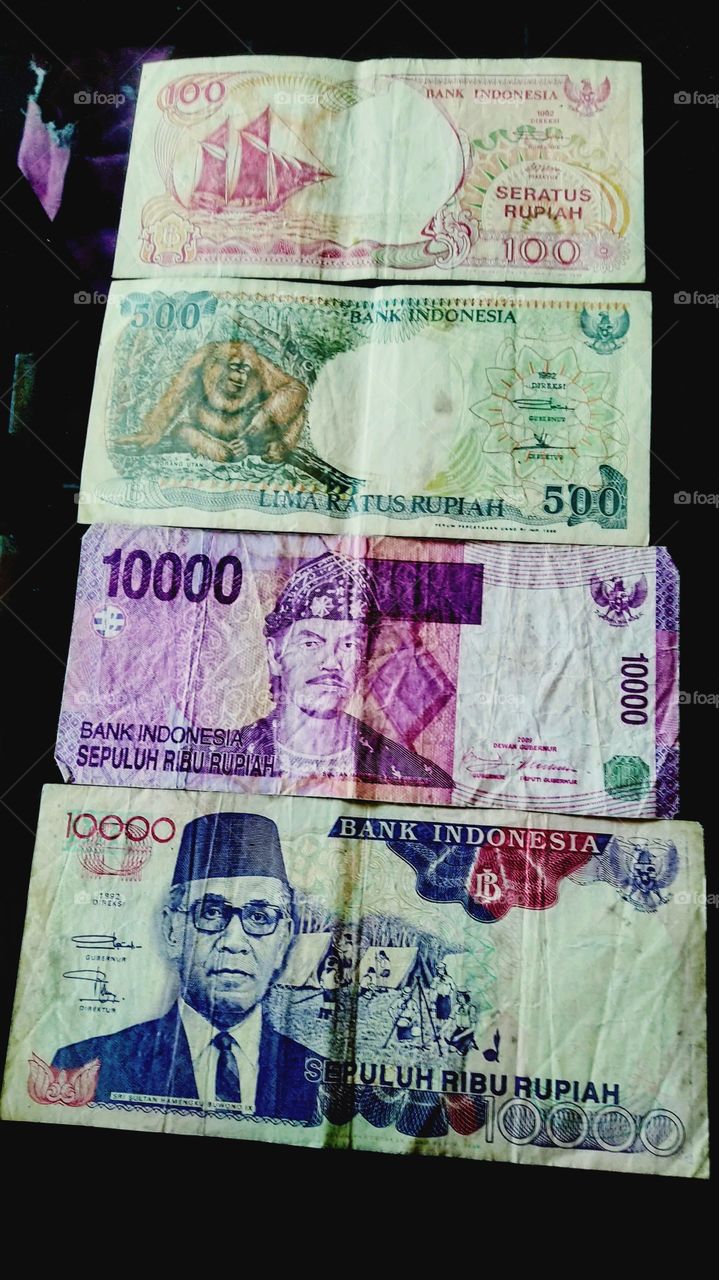 Old rupiah currency