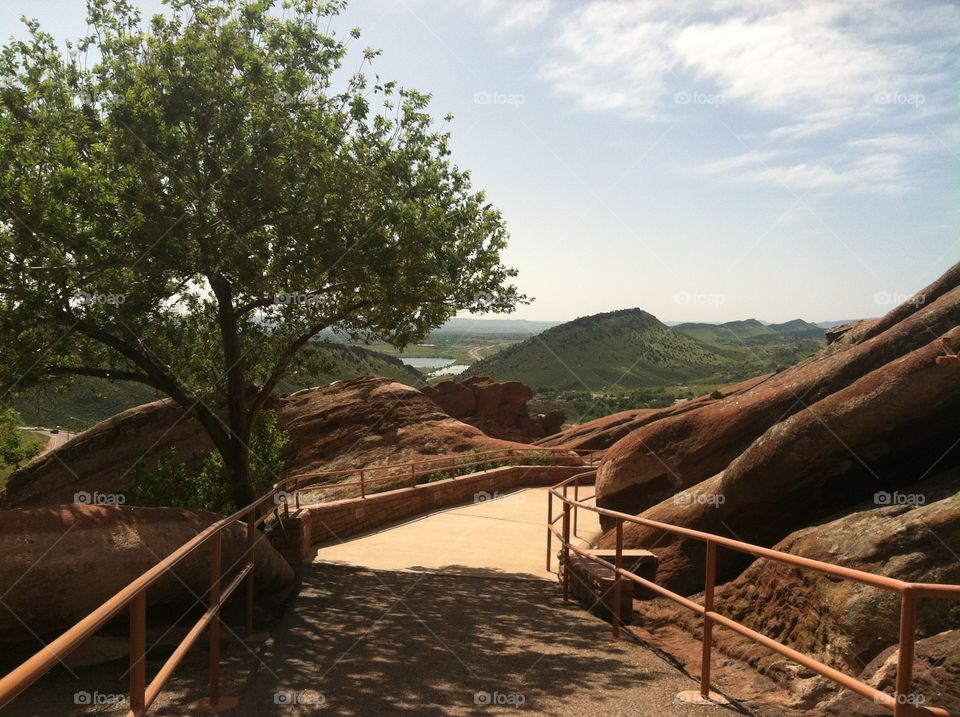 Path through the hills