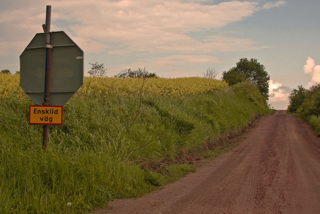 skåne sommar sign väg by scrooge