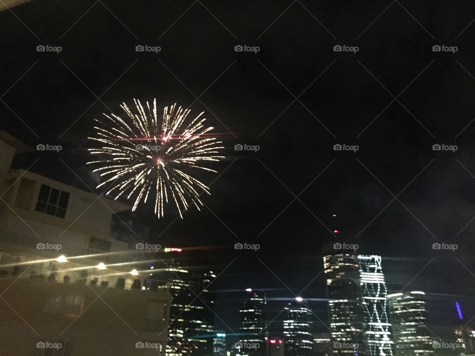 Fireworks, Festival, No Person, Light, Evening