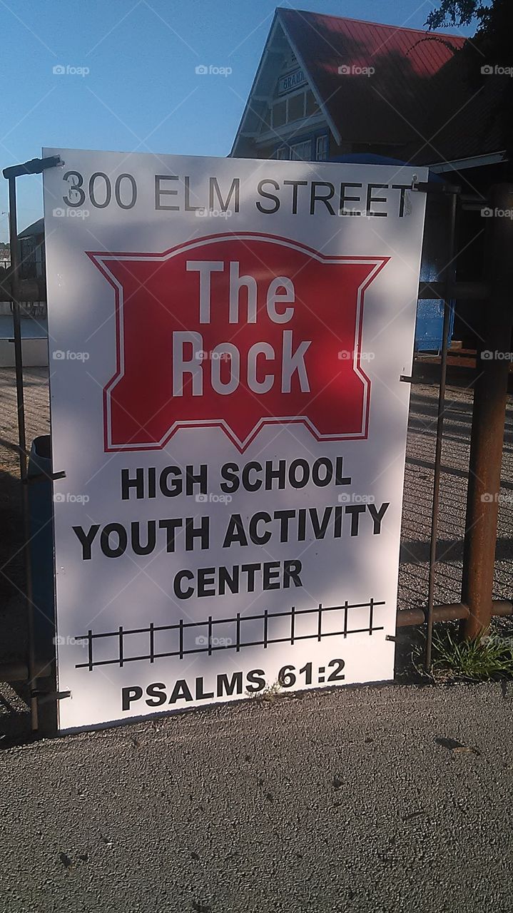 hangout with the high school. This is a picture of a place designed for the youth to have a hangout