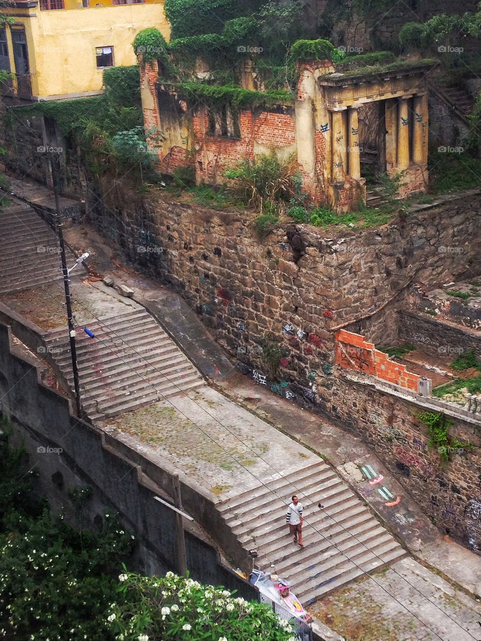Ruins. A stairway somewhere in Rio,
Brasil