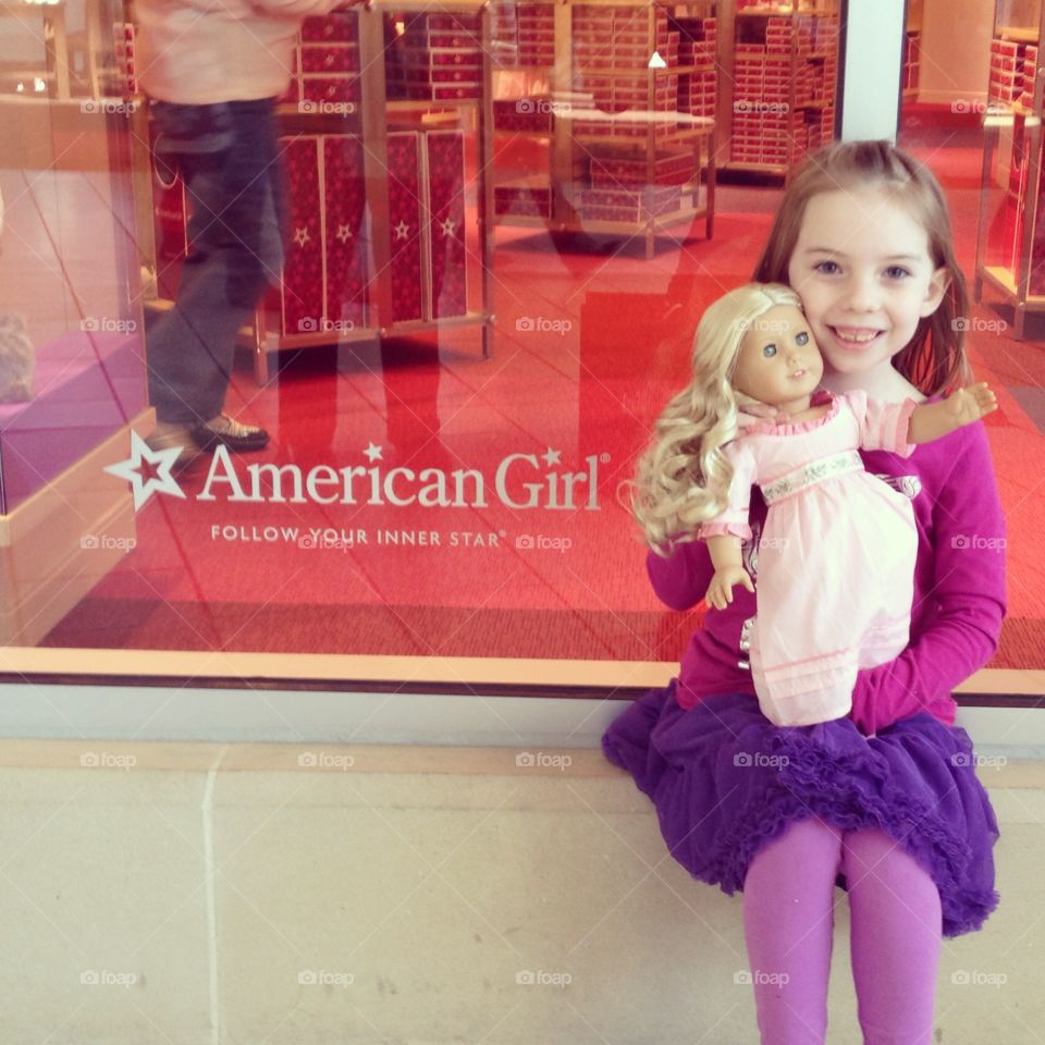 American Girl. A little girl's first American Girl doll. 