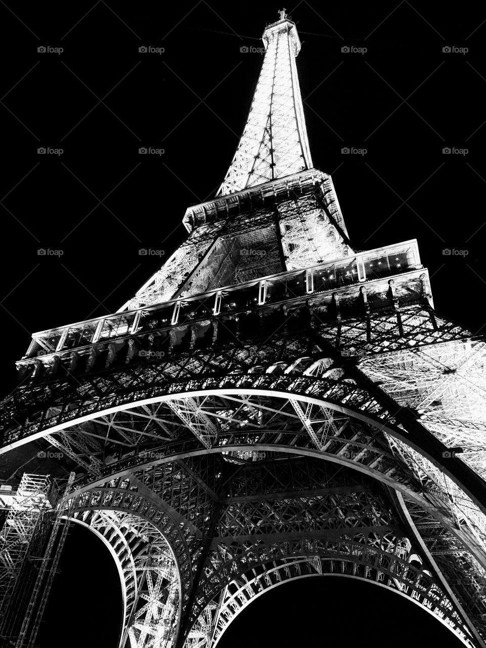 Eiffel Tower At Night.