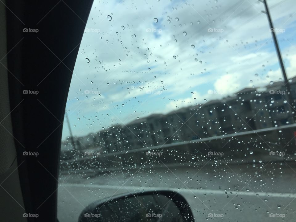 Reflection, Rain, Water, Landscape, Vehicle