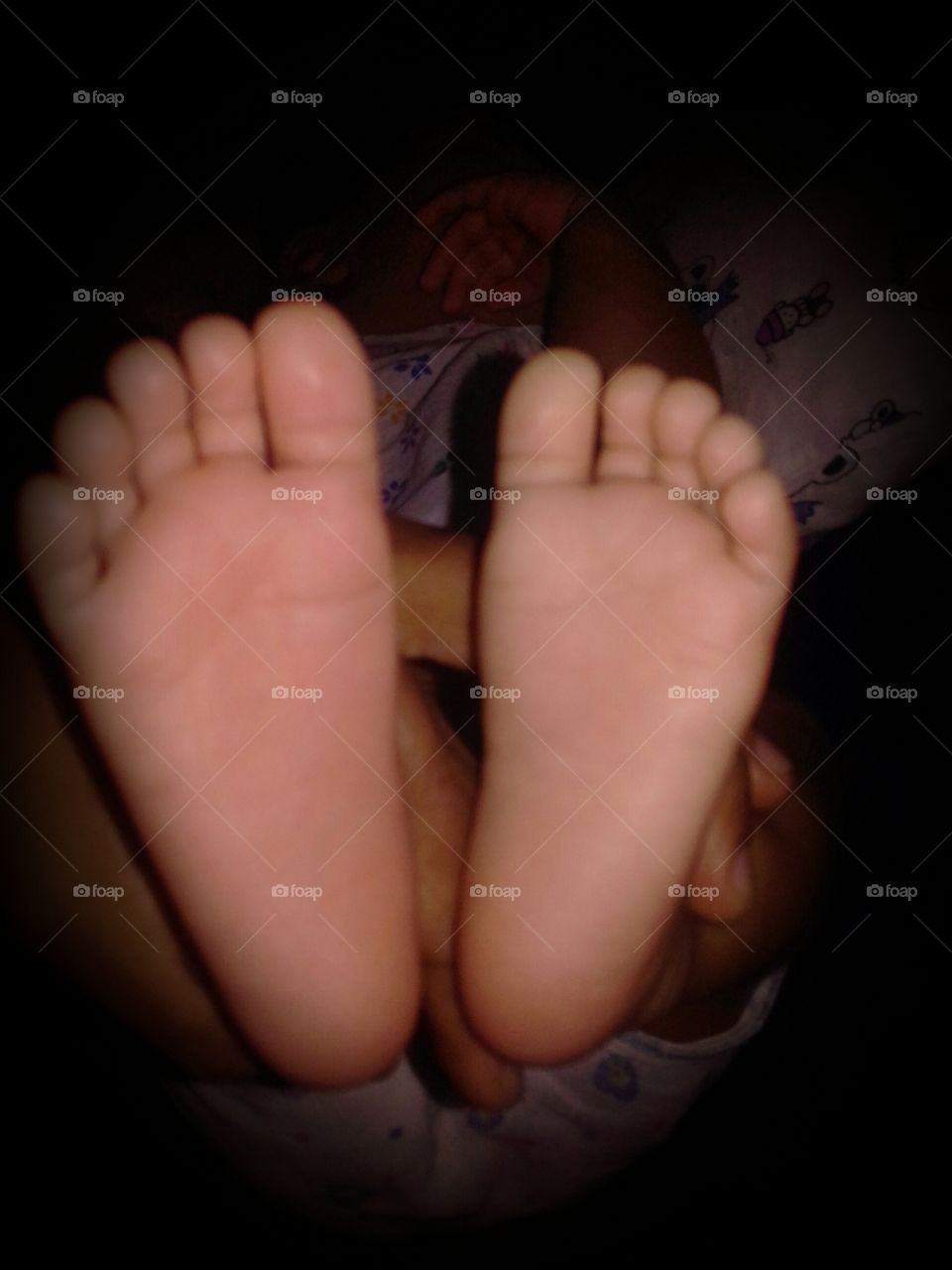 Beautiful One Month Child Leg..