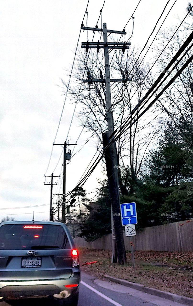 Danger, Transportation System, No Person, Electricity, Car