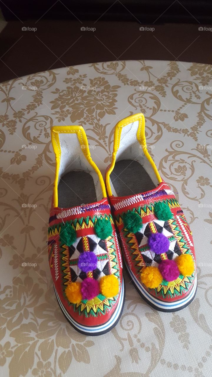 Beautiful traditional Moroccan women's shoe