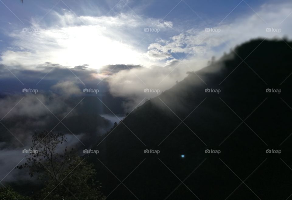 Day break at Buscalan Kalinga, Philippines