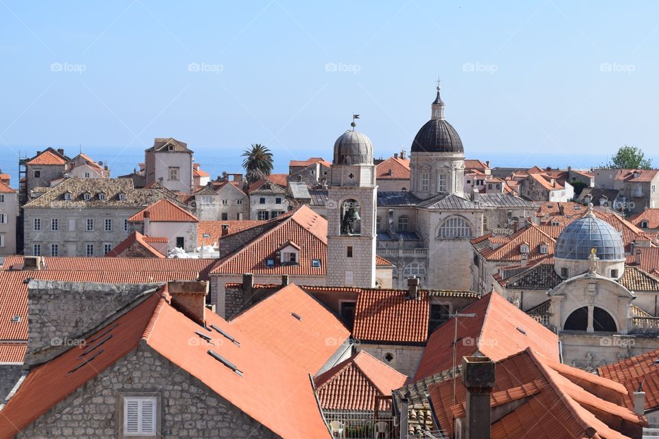 Clay rooftops of Old Town Dubrovnik 😍