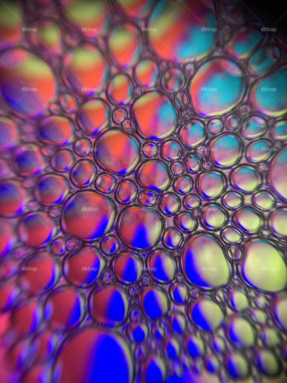 I took it with my phone! COLOR MY WORLD - Abstract Art - I experimented with oil and water, took some photos with my phone, and this was the results