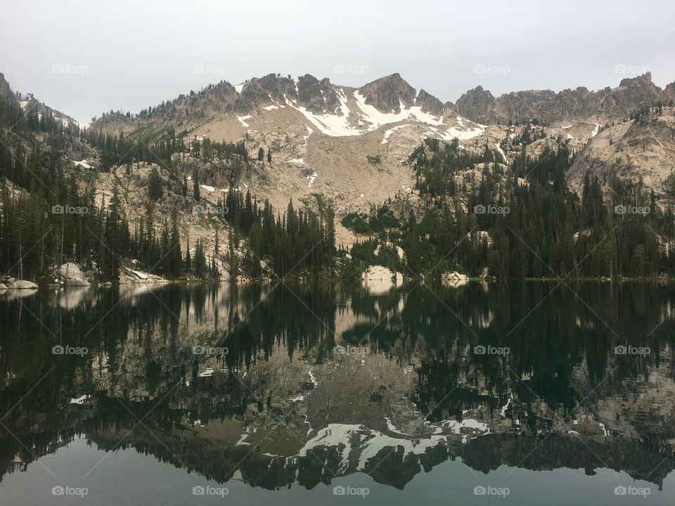 Alpine Lake—morning reflection