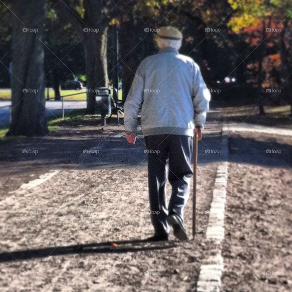 Old man walking
